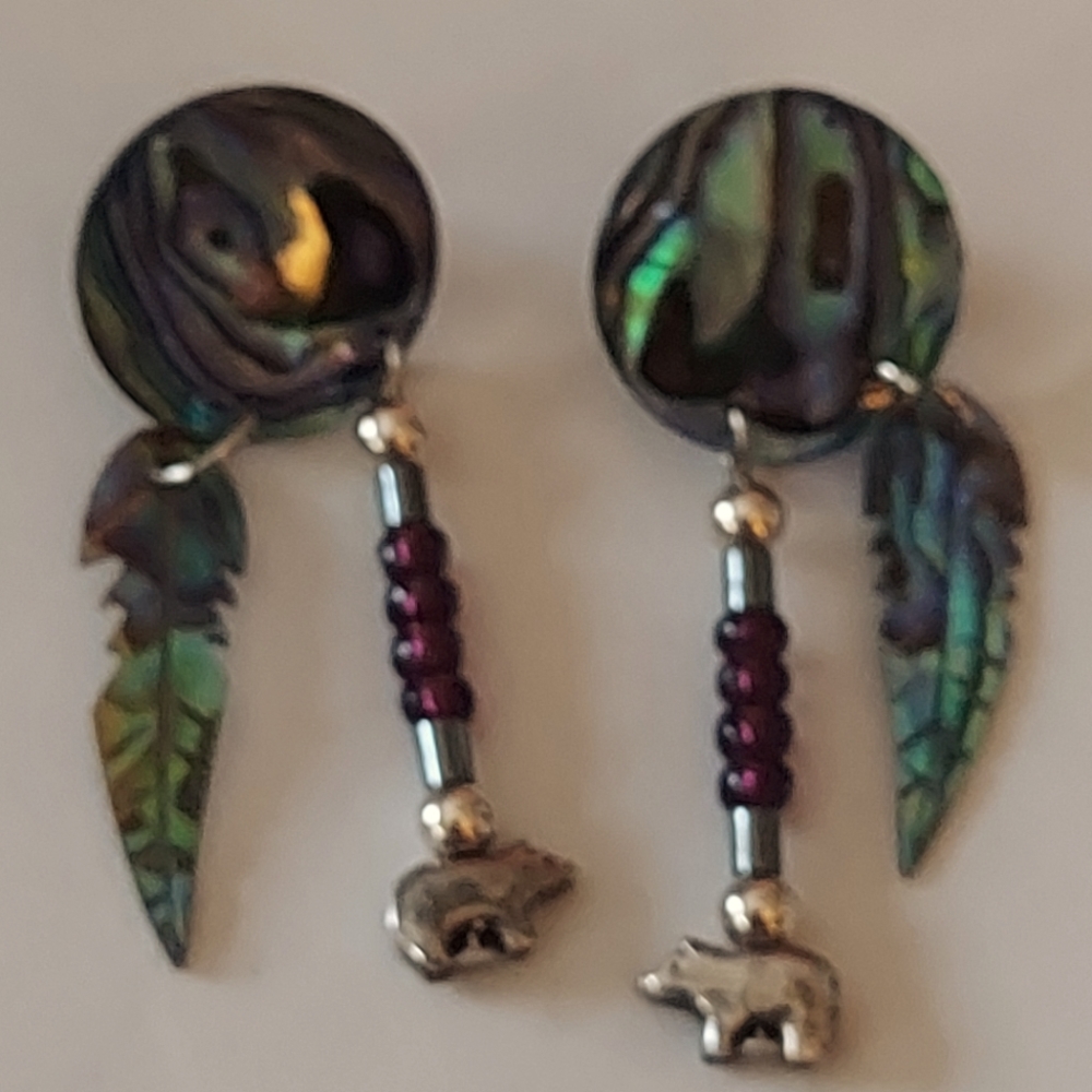 Abalone Post Style Earrings